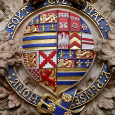 Closer view of the shield of the 2nd Earl of Rutland. | Neil Fortey