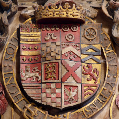 Detailed view of the shield of the 3rd Earl of Rutland | Neil Fortey