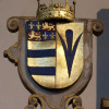 Shield with the blazons of Earl Roger Manners and Countess Elizabeth (Sidney)