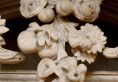 Floral decoration, tomb of John Manners, 8th Earl of Rutland