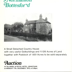 Homestead sales brochure Estate Agents Escritt and Barrell's sales brochure for The Homestead, Normanton, 1973 | Neil Fortey