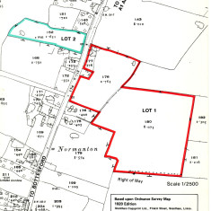 The Homestead sale brochure map The Homestead sale brochure map, reproducing part of the 1920 OS detailed map. | Neil Fortey