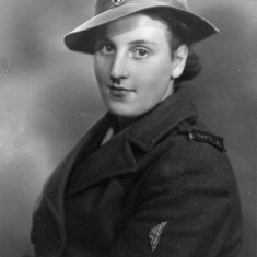 Portrait of Mrs Taylor as a Land Army girl in Bottesford c.1940 | Neil Fortey