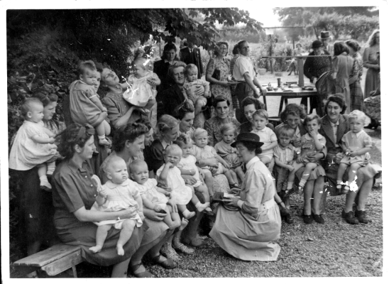Mothers and Babies competition, May Day, part of the fete held annually in the Rectory, Church St, Bottesford | Neil Fortey