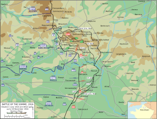 Map of the Battle of the Somme, 1916 | Wikipedia
