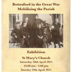 Exhibition Bottesford in the Great War - Exhibition, 18th - 19th April 2015 | Image Courtesy of Mrs. A Pacey & family