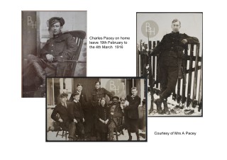 CP Leave 1916 Charles Pacey on leave at his home in Easthorpe with his family in February 1916 | From the collection of Mrs A. Pacey