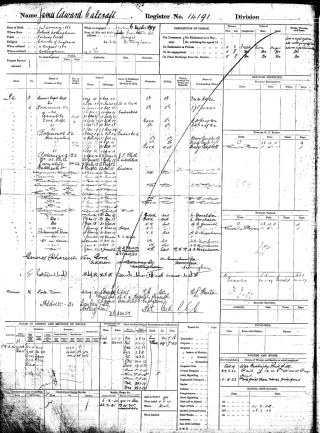 James Edward Calcraft service record sheet. | Royal Marines: Registers of Service, 1899-1919: courtesy of Find My Past