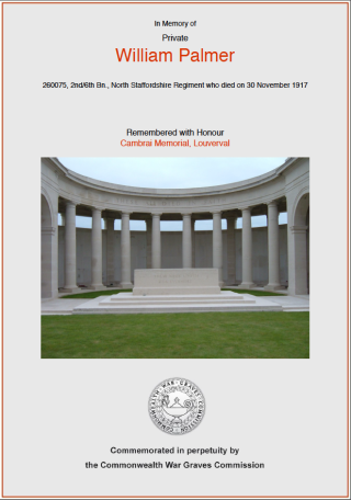 William Palmer CWGC William Palmer | CWGC