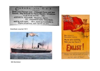 emigration and enlistment Charles Pacey