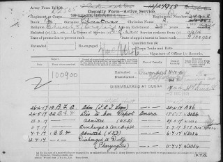 Reginald Christmas service record, 5th of 8 | The National Archive