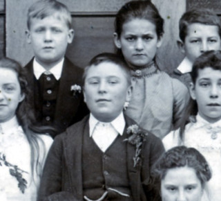 George William Elliott. aged 12, 1902 George William Elliott. aged 12, seen in the Muston school photograph of 1902. | From the private collection of Mr Alan Hodgkinson