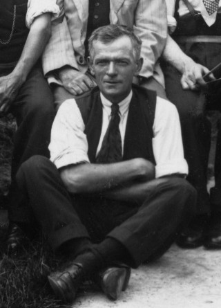 Harry Tinkler, one of the Bottesford British Legion skittles team, 1930s. | From the private collection of Mrs Anne Hewitt.