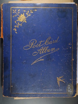 Front cover of Florrie Harby's postcard album | Glenys Claricoats