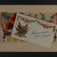 Card insert for silk postcard envelope | Glenys Claricoats