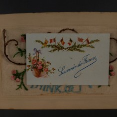 Silk postcard with greeting card | Glenys Claricoats