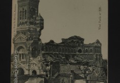 Damage to the town of Albert in WW1