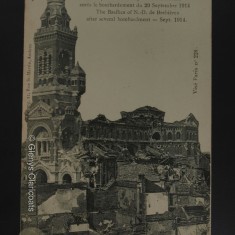 The Basilica of Notre-Dame de Brebières church in Albert had a golden statue of the Virgin Mary which was knocked horizontal by shell fire in 1915. It remained that way until finally felled by British fire in 1918 in the effort to drive out the occupying Germans. The Basilica of Notre-Dame de Brebières church in Albert had a golden statue of the Virgin Mary which was knocked horizontal by shell fire in 1915. It remained that way until finally felled by British fire in 1918 in the effort to drive out the occupying Germans. | (Glenys Claricoats)