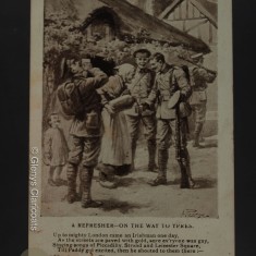 24 March 1915 (Front) A REFRESHER - ON THE WAY TO YPRES Up to mighty London came an Irishman one day, As the streets are paved with gold, sure ev'ryone was gay, Singing songs of Piccadilly, Strand and Leicester Square, Till Paddy got excited, then he shouted to them there:- 24 March 1915 (Front) A REFRESHER - ON THE WAY TO YPRES Up to mighty London came an Irishman one day, As the streets are paved with gold, sure ev'ryone was gay, Singing songs of Piccadilly, Strand and Leicester Square, Till Paddy got excited, then he shouted to them there:-