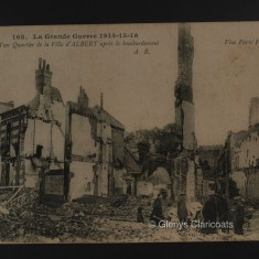 Damaged houses in a street in central Albert Damaged houses in a street in central Albert | (Glenys Claricoats)