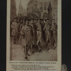 28 March 1915 (Front) MARCHING THROUGH BERLIN - The Kaiser Wilhelm Strasse Paddy wrote a letter to his Irish Molly O', Saying 28 March 1915 (Front) MARCHING THROUGH BERLIN - The Kaiser Wilhelm Strasse Paddy wrote a letter to his Irish Molly O', Saying