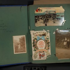 Louisa's inscription in postcard album | (Glenys Claricoats)