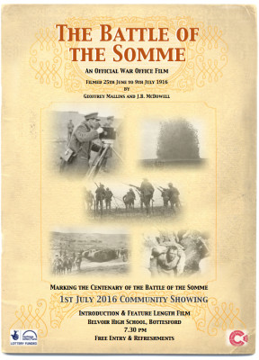 'The Battle of the Somme' - restored feature length documentary filmed in 1916