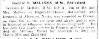 GJ Mellors article 1 Grantham Journal 13th July, 1918, article. | British Newspaper Archive