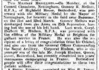 GJ Mellors article 2 Grantham Journal, 19th October, 1918 | British Newspaper Archive