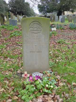 Staines headstone Frank Staines' headstone, St Mary's churchyard, Bottesford. | Neil Fortey, 2016