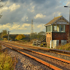 Twighlight of Bottesford West SB_cr_02 Bottesford West signal box