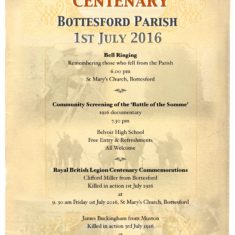 The Battle of the Somme Centenary at Bottesford