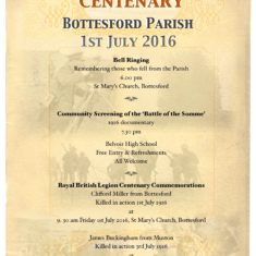 Bottesford events The Battle of the Somme Centenary at Bottesford