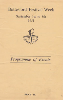 Bottesford Festival, 1951, programme cover | Barbara Cain