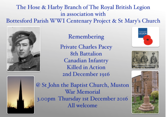 Remembering Private Charles Pacey | BCHG