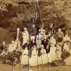 BOT017_002_1 MOW originalcondition Owen family group, Edwardian garden party