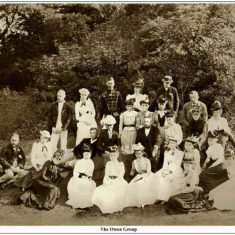 BOT017_002_2 MOW_SMArestored Owen family group, Edwardian garden party