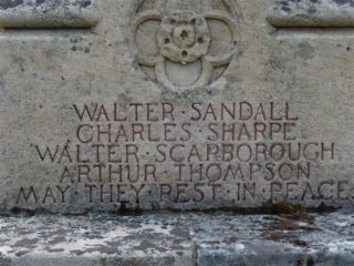 Rippingale Memorial Walter Blankley Harby remembered on Rippingale Memorial as Walter Scarborough.
