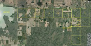 Calcraft and Raithby homestead locations