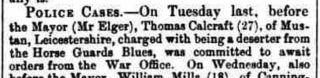 Bedford T Calcraft Bedfordshire Mercury, 1 March 1879