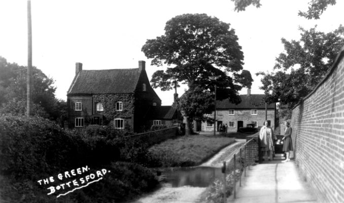 BOT025_016_Devon Lane C. 1960 M.S. p.c._0002cropped Ford and footbridge on Devon Lane, c.1960.
