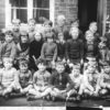 Bottesford school, junior class in yard