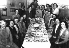 Guests at the W.I. dinner, 1950.