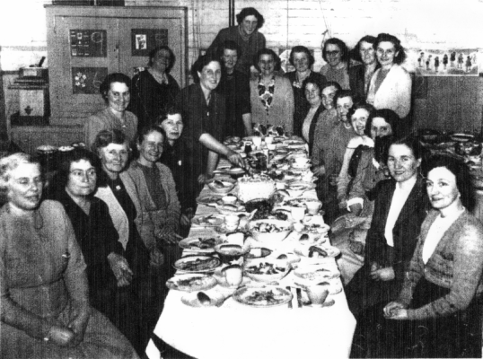 Guests at the W.I. dinner, 1950.