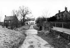 The ford on Devon Lane looking towards The Green.