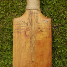 BOT035_019_02 Dan Daybell's cricket bat, 1890 (four pictures)