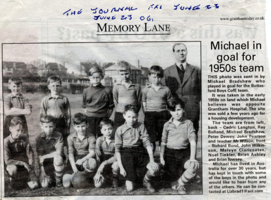 Bottesford Primary School 1950s football team
