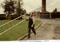 Philip Sutton at work at the High School in 1987