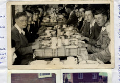 Bottesford lads at breakfast in Butlin's Holiday Camp, Filey, 1954