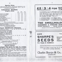 BOT169_075_076_PSU_1931_02 Bottesford Horticultural & Industrial Society Exhibition, 1931, programme